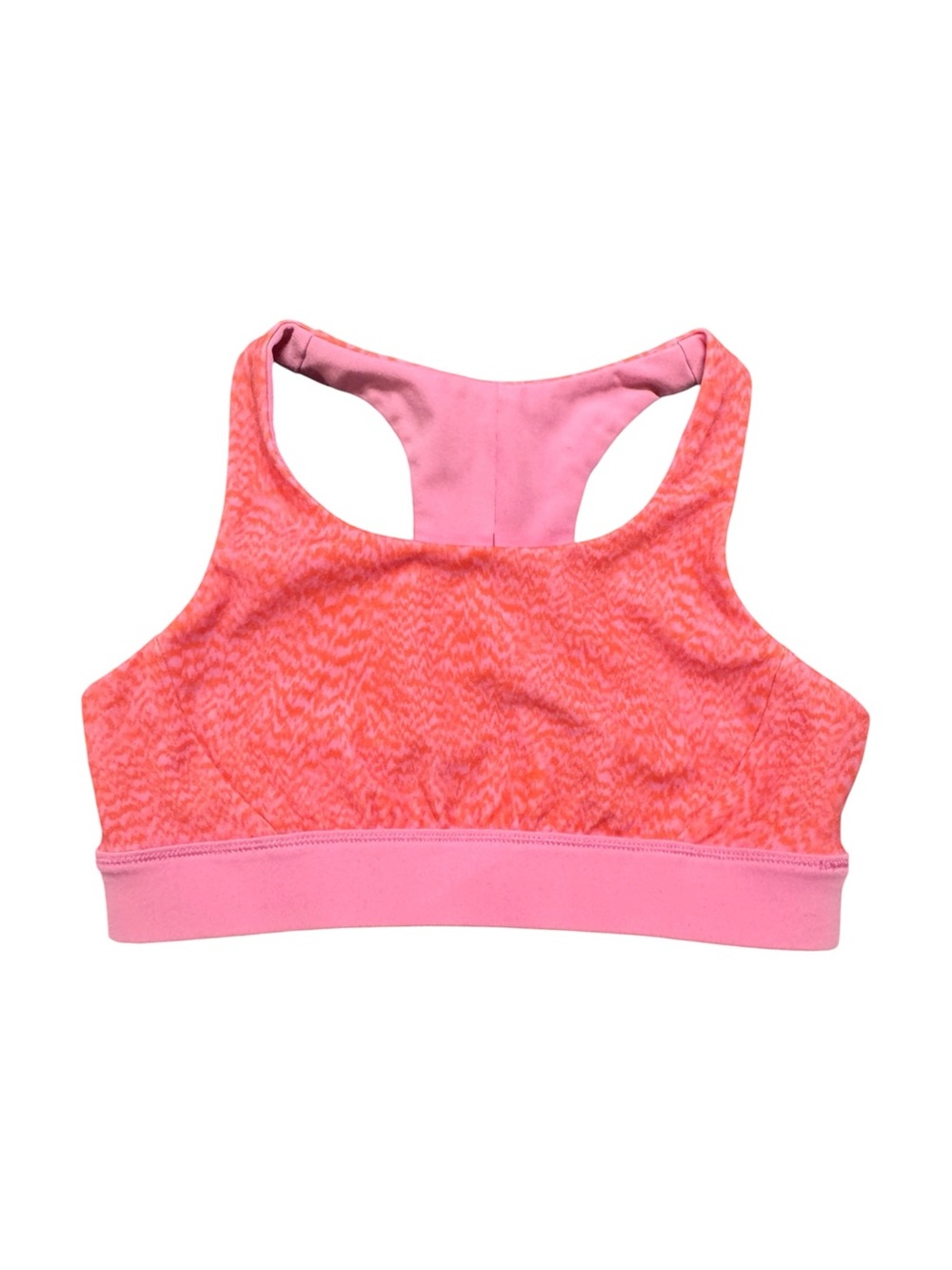 All in Motion Girls Small 6/7 Pink Racerback Sports Bra Athletic Activewear
